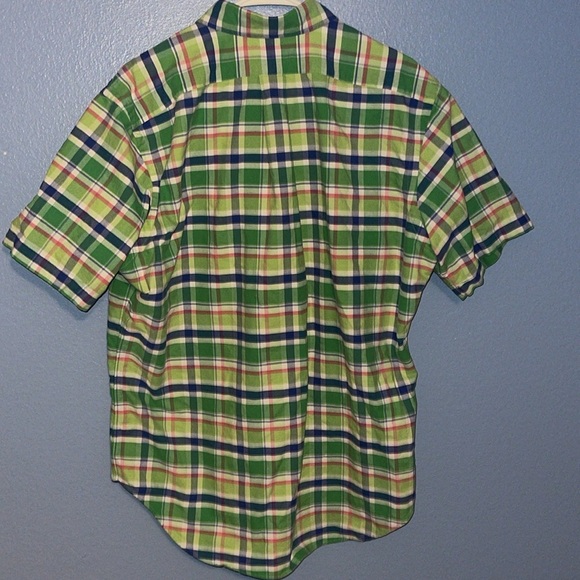 Polo Ralph Lauren Classic Fit Button Down Madras Shirt L Short Sleeve. AA - Picture 4 of 4